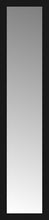 14" x 57" Soho Black Custom Framed Mirror