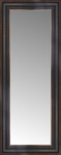 14" x 31" Aged Bronze Slope Custom Framed Mirror