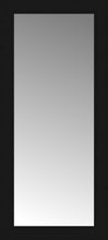 16" x 34" Soho Black Custom Framed Mirror