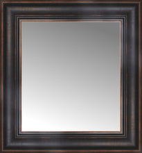 16" x 17" Aged Bronze Slope Custom Framed Mirror