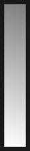 15" x 68" Soho Black Custom Framed Mirror