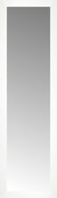 15" x 50" White Wide Cube Custom Framed Mirror