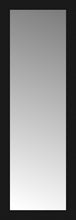 16" x 44" Soho Black Custom Framed Mirror