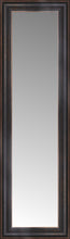 14" x 41" Aged Bronze Slope Custom Framed Mirror