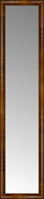 15" x 63" Belmont Light Brown Custom Framed Mirror