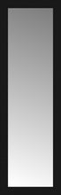 15" x 44" Soho Black Custom Framed Mirror