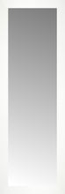 14" x 40" White Wide Cube Custom Framed Mirror