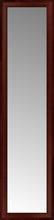 15" x 57" Ansley Mahogany Custom Framed Mirror