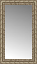 17" x 28" Sevilla Silver Custom Framed Mirror