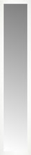 14" x 64" White Wide Cube Custom Framed Mirror