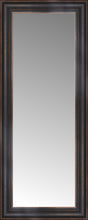 16" x 36" Aged Bronze Slope Custom Framed Mirror