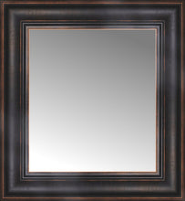 15" x 16" Aged Bronze Slope Custom Framed Mirror