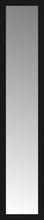 15" x 69" Soho Black Custom Framed Mirror