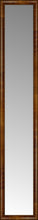 14" x 74" Belmont Light Brown Custom Framed Mirror