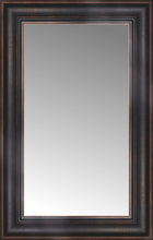 15" x 22" Aged Bronze Slope Custom Framed Mirror