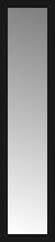15" x 61" Soho Black Custom Framed Mirror