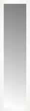 14" x 48" White Wide Cube Custom Framed Mirror
