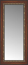 16" x 32" Malabar Walnut Custom Framed Mirror
