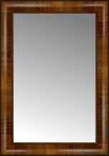 15" x 21" Belmont Light Brown Custom Framed Mirror