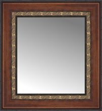 15" x 16" Malabar Walnut Custom Framed Mirror