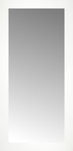 15" x 30" White Wide Cube Custom Framed Mirror