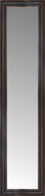 15" x 56" Aged Bronze Slope Custom Framed Mirror