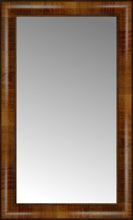 15" x 24" Belmont Light Brown Custom Framed Mirror