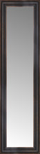 14" x 45" Aged Bronze Slope Custom Framed Mirror