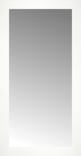 16" x 30" White Wide Cube Custom Framed Mirror