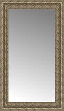 17" x 28" Sevilla Silver Custom Framed Mirror