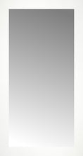 16" x 29" White Wide Cube Custom Framed Mirror