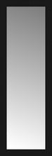 16" x 45" Soho Black Custom Framed Mirror