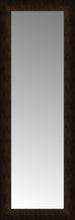 14" x 37" Dark Copper Custom Framed Mirror