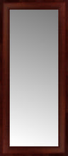 14" x 30" Ansley Mahogany Custom Framed Mirror