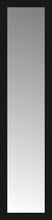 14" x 54" Soho Black Custom Framed Mirror