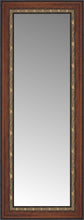 16" x 37" Malabar Walnut Custom Framed Mirror