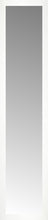 14" x 60" White Wide Cube Custom Framed Mirror