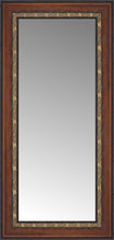 16" x 30" Malabar Walnut Custom Framed Mirror