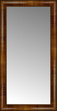 16" x 30" Belmont Light Brown Custom Framed Mirror