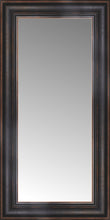14" x 25" Aged Bronze Slope Custom Framed Mirror