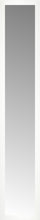 14" x 73" White Wide Cube Custom Framed Mirror