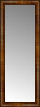15" x 38" Belmont Light Brown Custom Framed Mirror