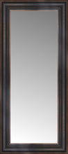 15" x 30" Aged Bronze Slope Custom Framed Mirror