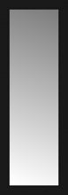 14" x 37" Soho Black Custom Framed Mirror