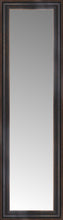 16" x 50" Aged Bronze Slope Custom Framed Mirror