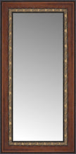 15" x 27" Malabar Walnut Custom Framed Mirror