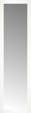 15" x 52" White Wide Cube Custom Framed Mirror