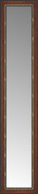 15" x 62" Malabar Walnut Custom Framed Mirror