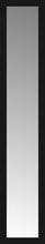 14" x 69" Soho Black Custom Framed Mirror