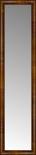 14" x 55" Belmont Light Brown Custom Framed Mirror